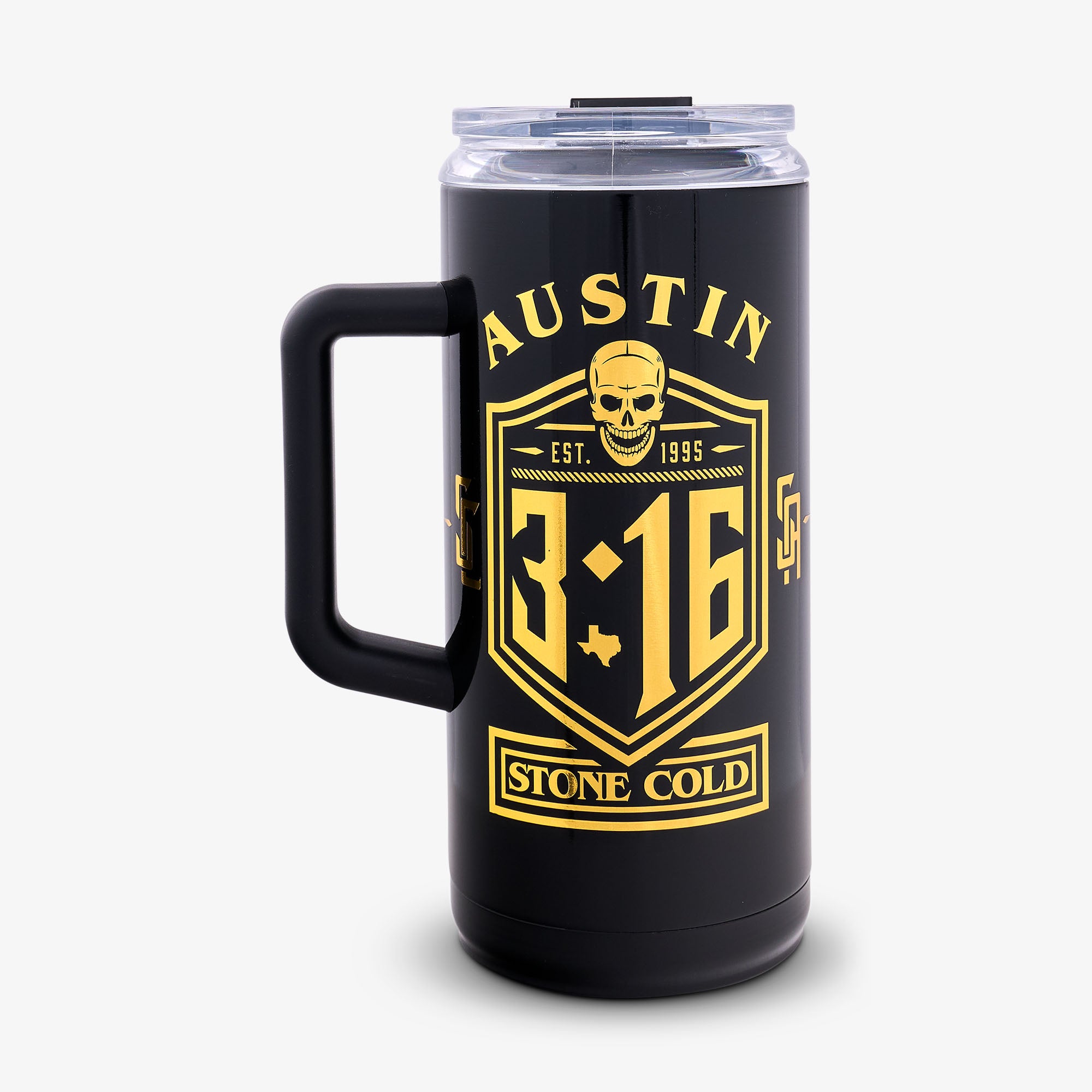 WWE “Stone Cold” Steve Austin Smoking Skull 1L Beer Mug - Image 3